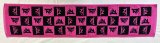 新梵字マフラータオル　(ピンク)